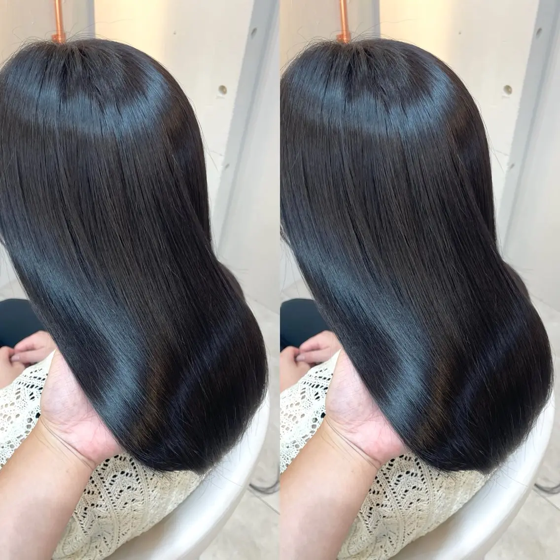 セミロング カラー カット ヘアカラー トリートメント ヘアセット ブリーチ無しダブル カラー🦕まどかのヘアスタイル