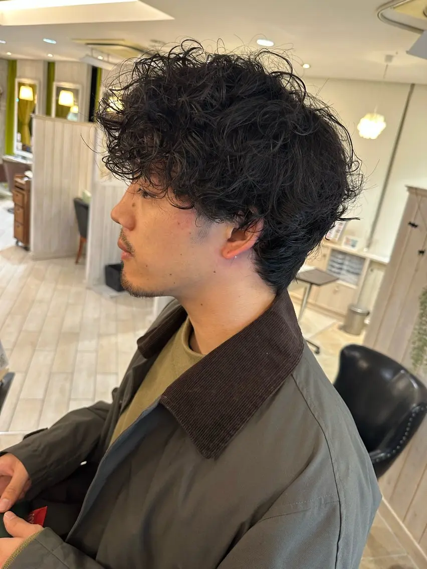 パーマ メンズ カット パーマ メンズパーマ特化🔥 ツイスパ/シャドウのヘアスタイル