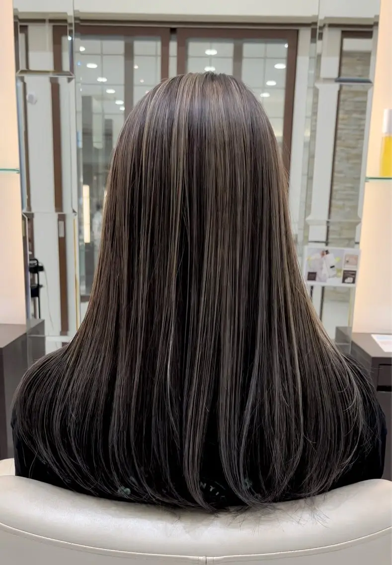 ロング カラー 森 広樹のヘアスタイル