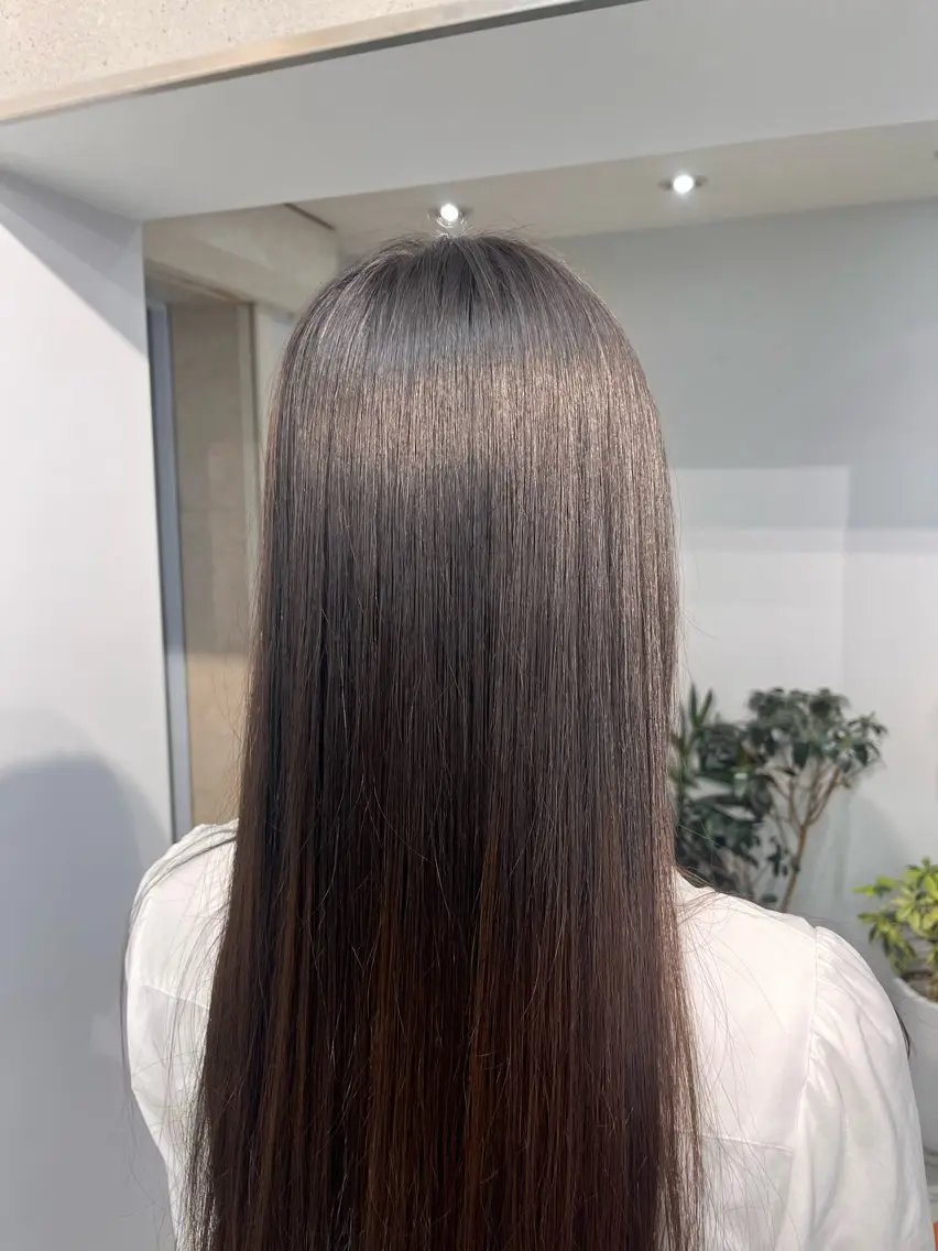 ロング 縮毛矯正 カットモデル募集中/ vain はるのヘアスタイル