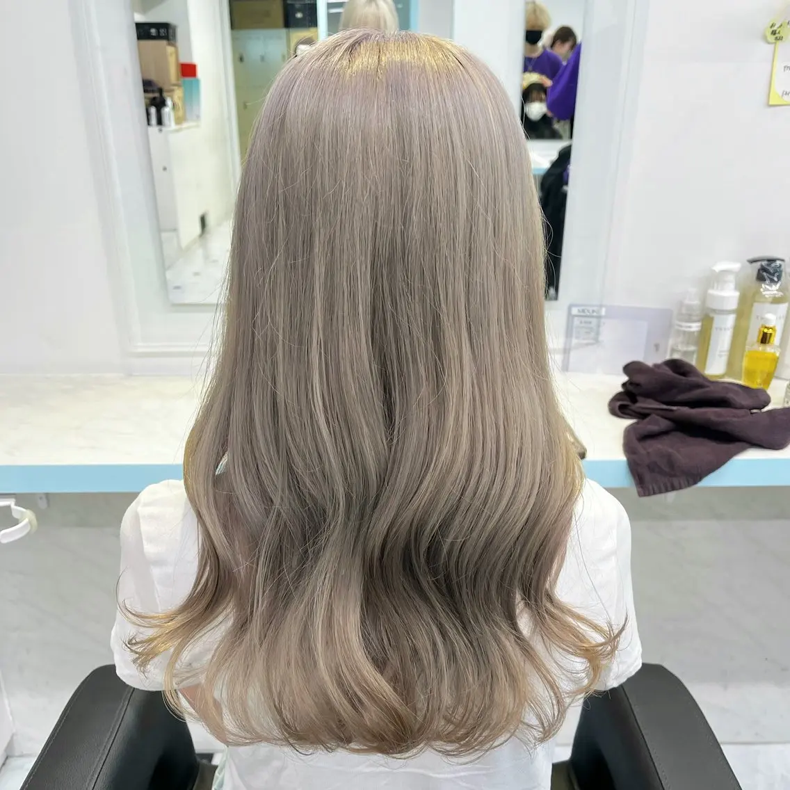 ロング カラー ヘアカラー トリートメント ブリーチカラー 🩵MIZUKIのヘアスタイル