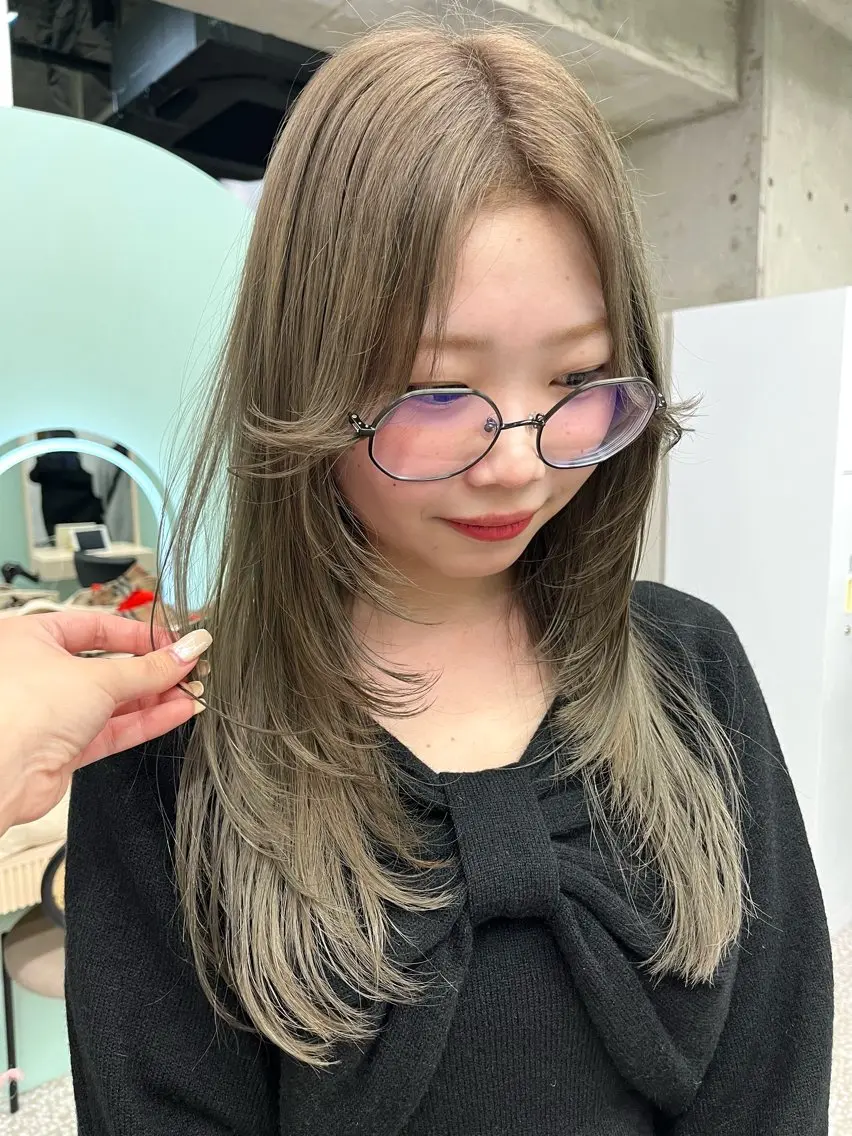 セミロング カラー カット ヘアカラー IROW/イロウ天神 大名店 yamaのヘアスタイル