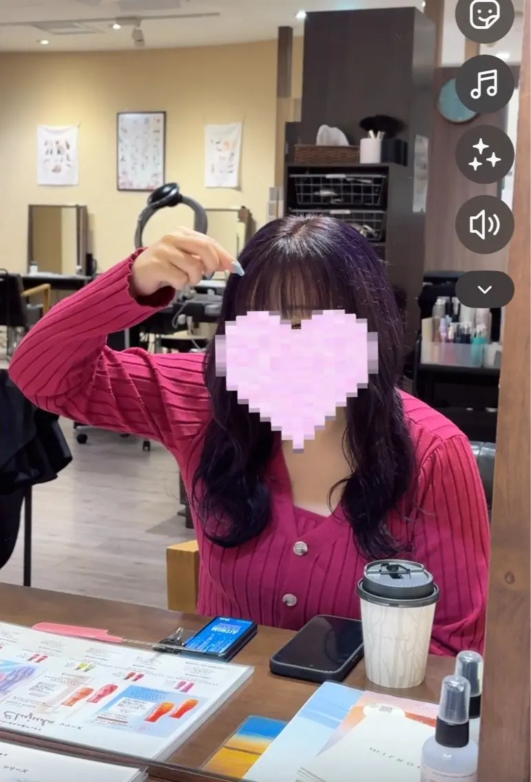 ミディアム カラー ヘアカラー 棚邊 くるみのヘアスタイル
