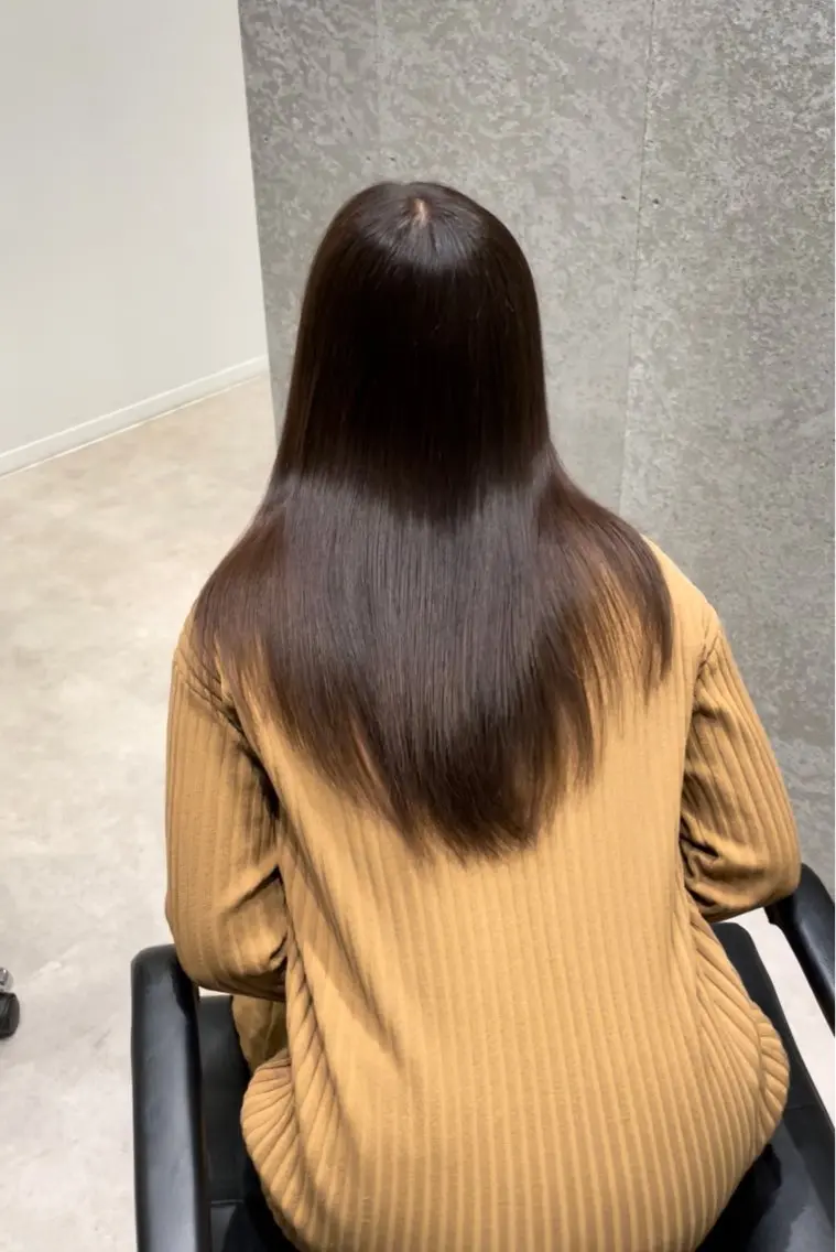 セミロング カラー 透明感カラー 髪質改善 トリートメント カット ヘアカラー トリートメント 髪質改善ヘアケア 艶髪特化/上田のヘアスタイル