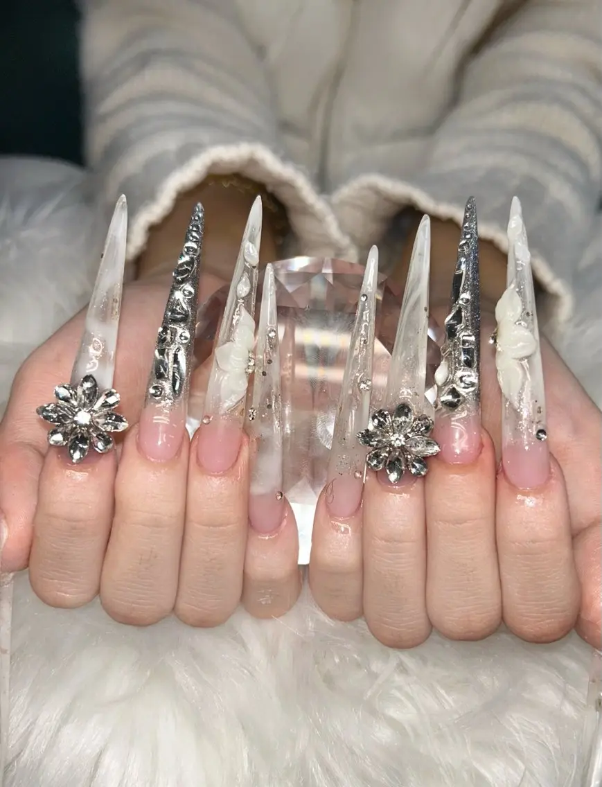 ネイル アートネイル オーロラネイル チークネイル 長さ出し フットネイル ハンドネイル Chan nailsのネイルデザイン