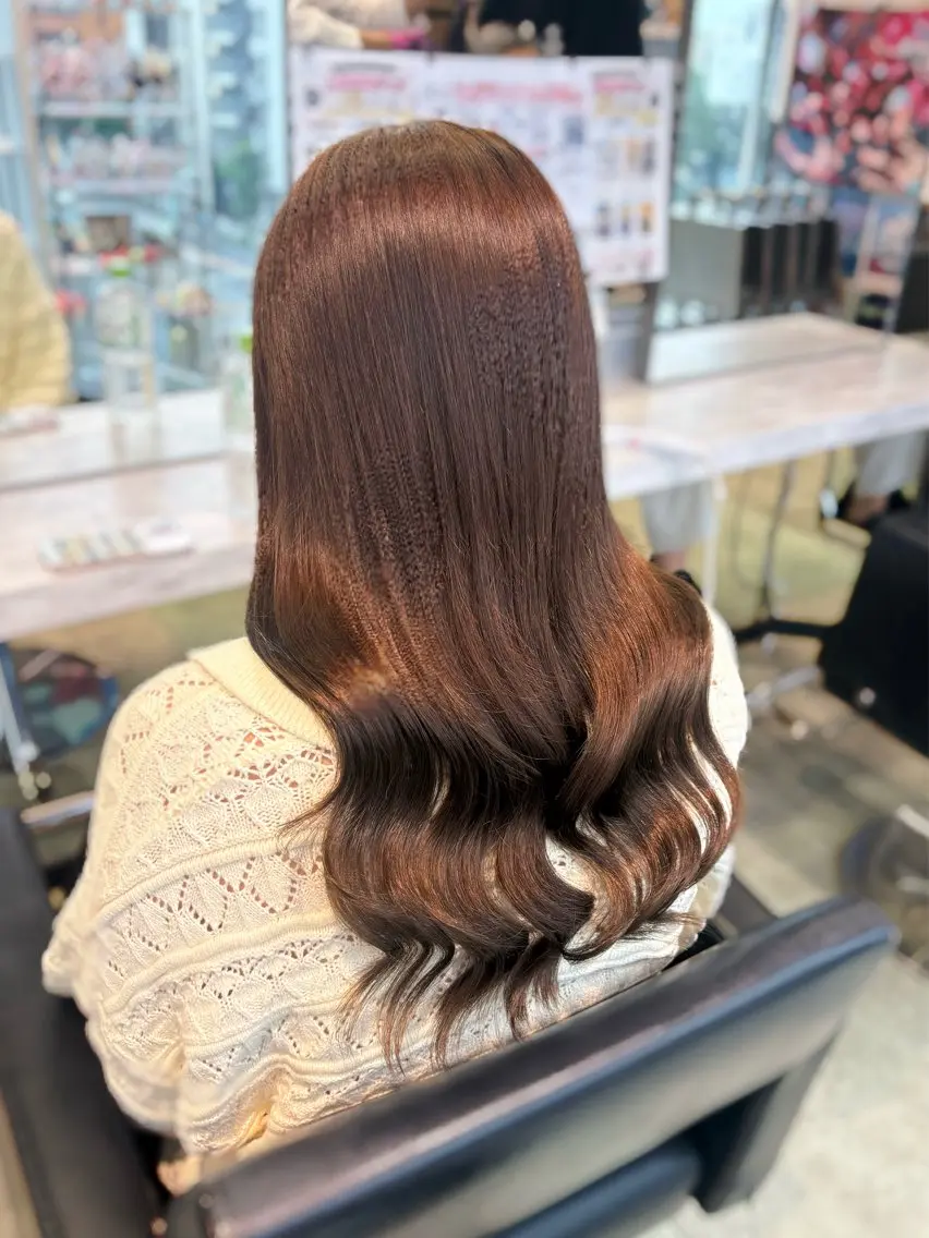 カラー ブリーチ 透明感カラー ブリーチなしカラー ヘアカラー 渋谷| 艶カラー 🌟TOMOKAのヘアスタイル