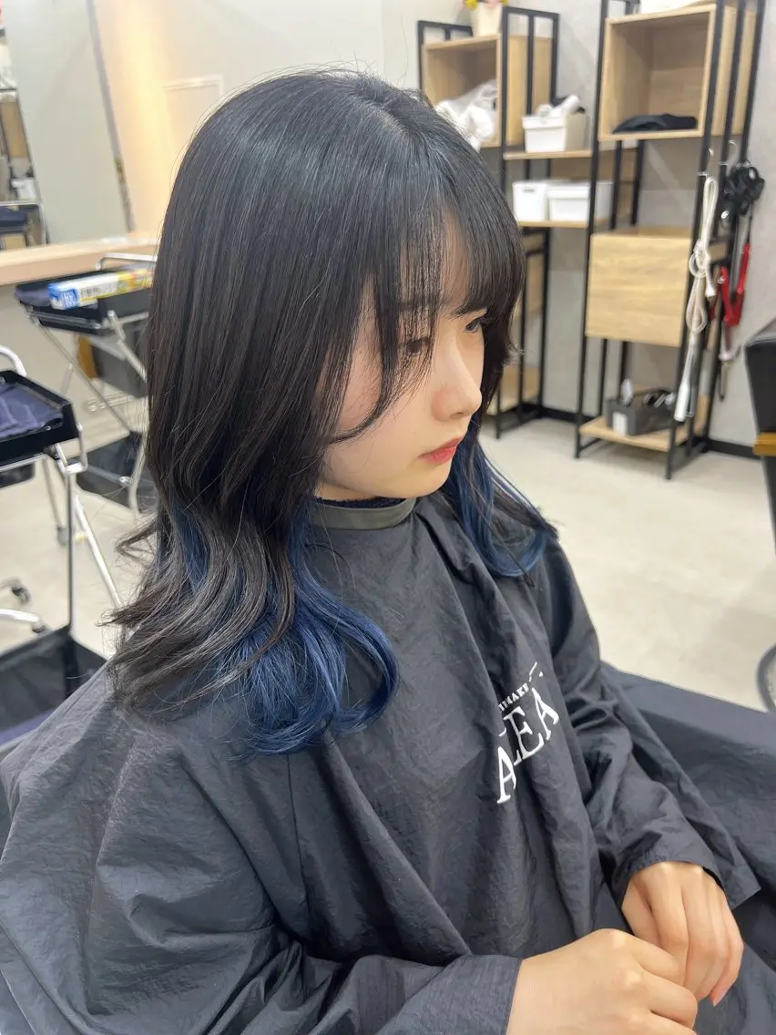 カラー インナーカラー ALEAP himekaのヘアスタイル