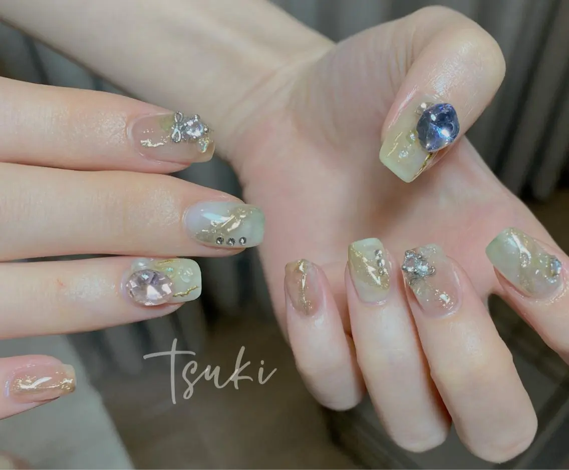 ショート ネイル ハンドネイル フットネイル ハンドケア LUNA Nail salon💕のネイルデザイン