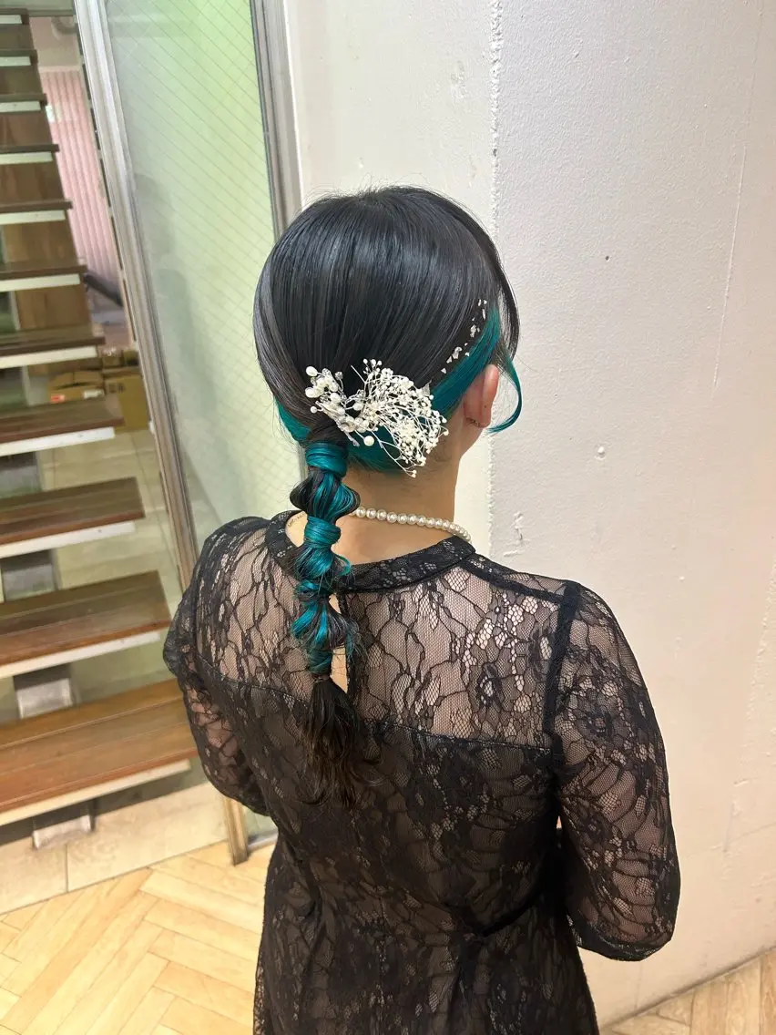 ヘアアレンジ ♛︎ きっか ♛︎ ヘアアレンジ🩵のヘアスタイル