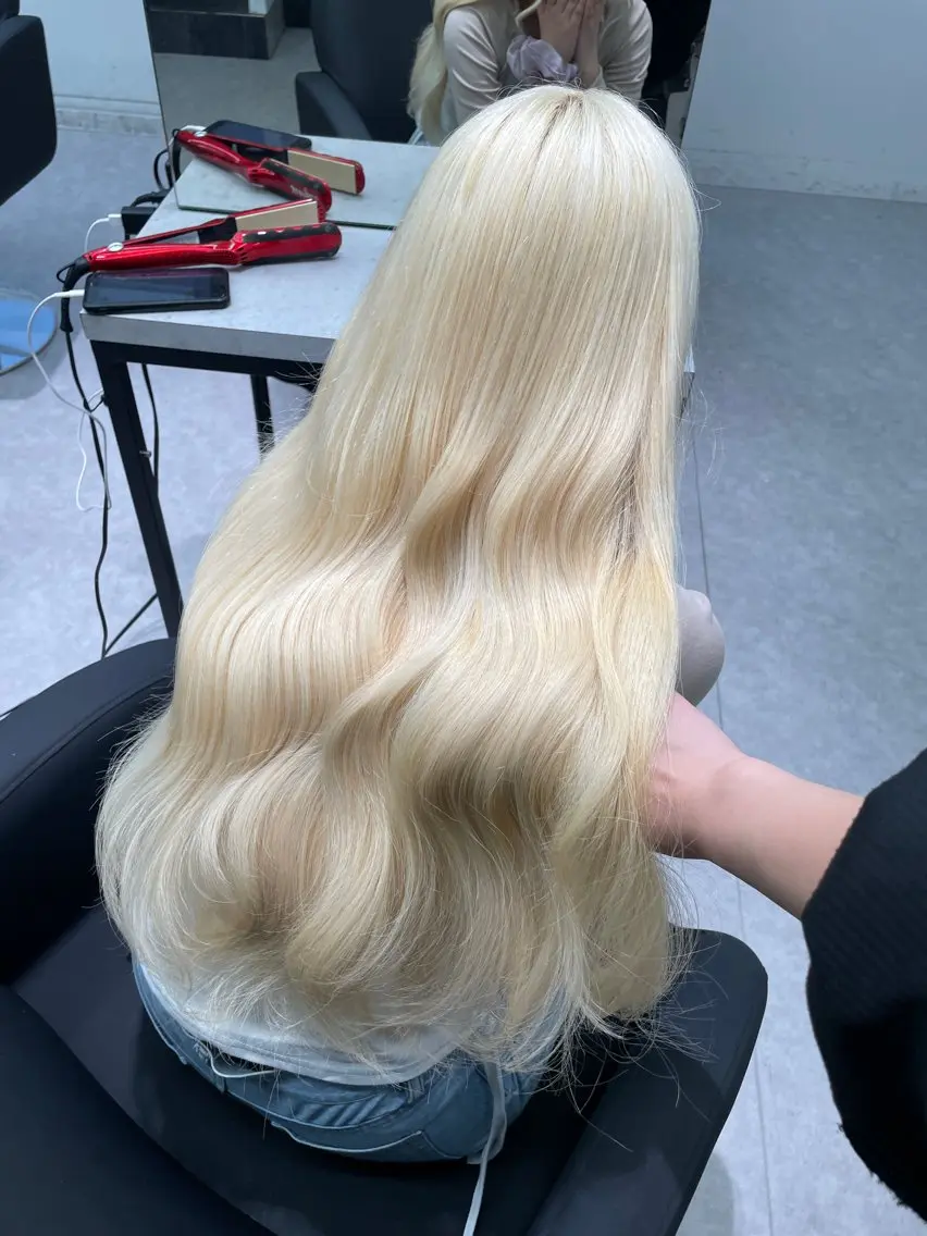 ロング カラー ヘアカラー ミルクティー/渋谷 shunta🌟🌟のヘアスタイル
