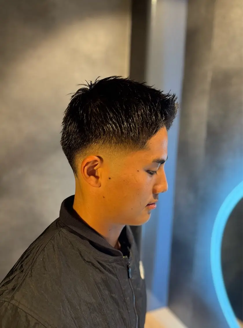 ショート メンズ フェードカット スキンフェード メンズ特化/前橋高崎 エンドウ　ソラのヘアスタイル