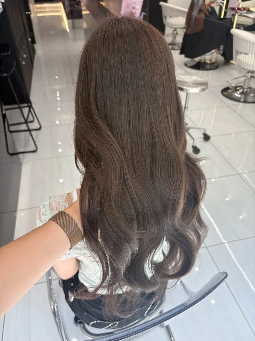 カラー カット ヘアカラー トリートメント 新宿/韓国ヘア 中明度カラー/かやのヘアスタイル