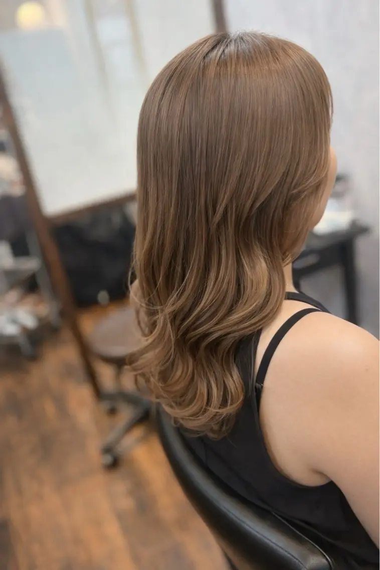ミディアム カット ヘアカラー トリートメント ✨髪質改善特化✨ Romyリョージ✨のヘアスタイル