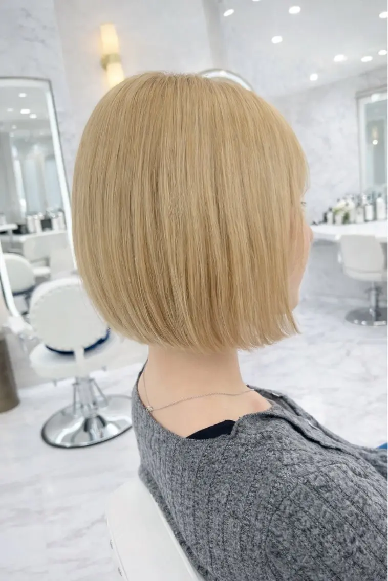 ショート ワンレンボブ ショートボブ アッシュ ボブ くびれヘア 🎴イトウユウ🎴 ボブ特化美容師のヘアスタイル