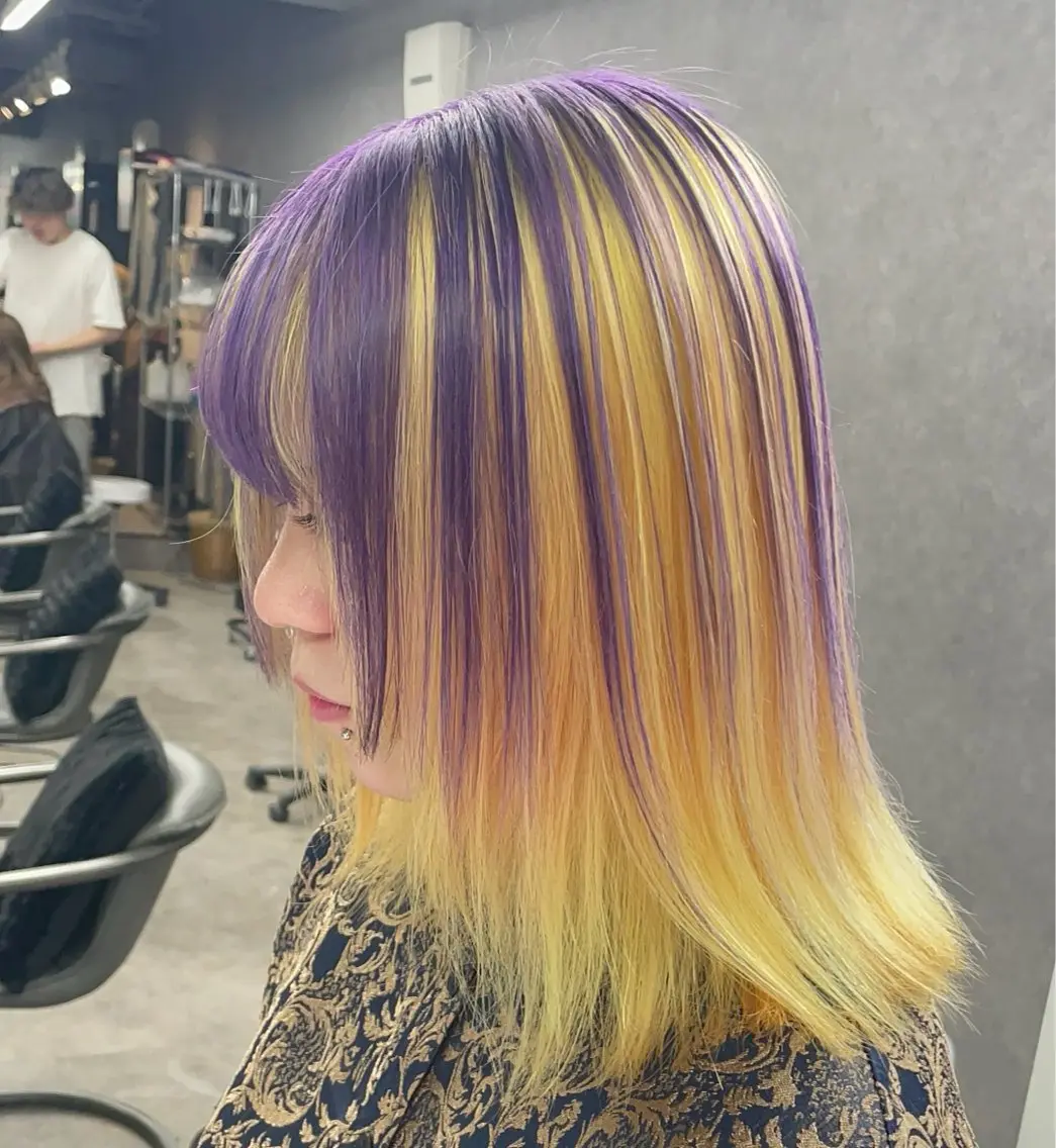 セミロング ヘアカラー トリートメント 🌟ハイトーン/ボブ /RYOJU🌟のヘアスタイル