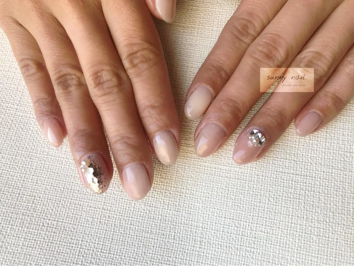 ネイル カジュアル ジェルネイル グラデーション ニュアンスネイル パラジェル sunny nailのネイルデザイン