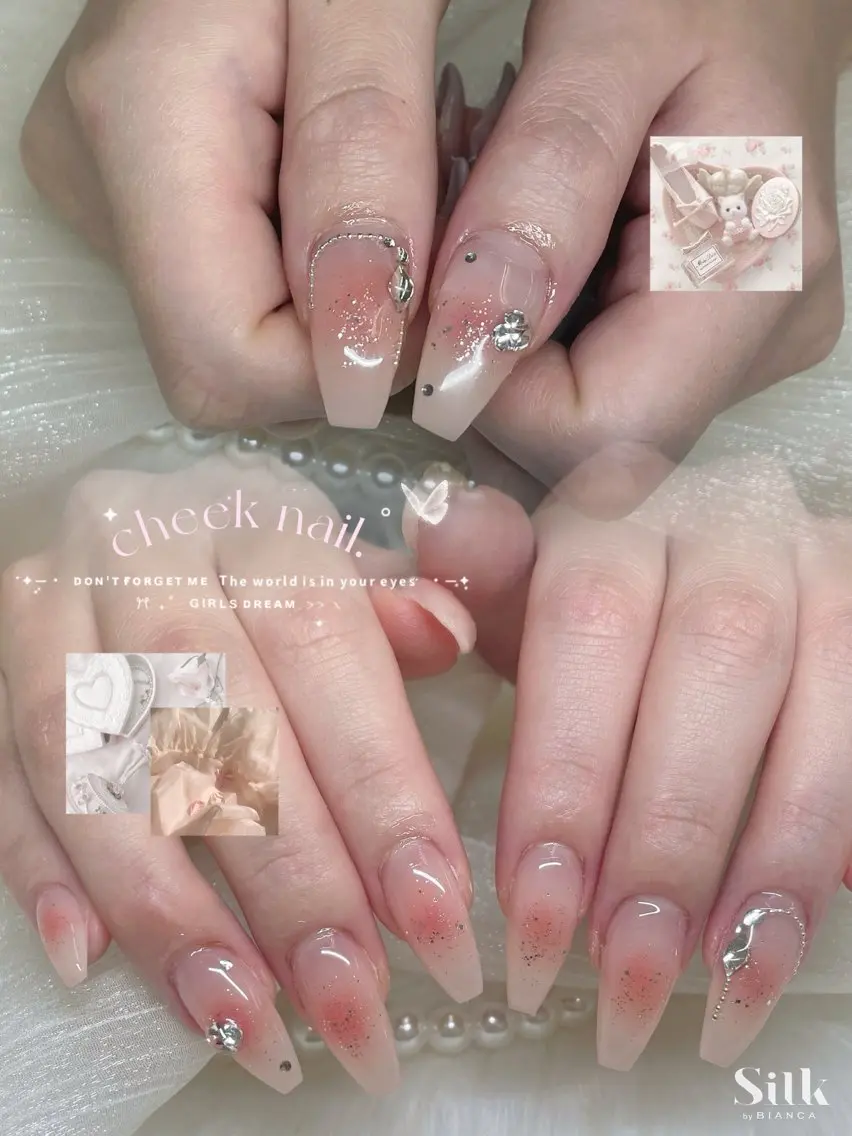 ネイル ハンドネイル 𝐒𝐢𝐥𝐤 🎀𝐚𝐧𝐧𝐚のネイルデザイン