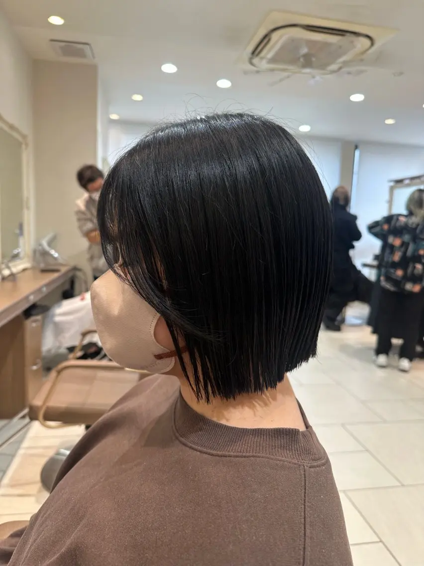 ミディアム ボブ カット 田畑 あやののヘアスタイル