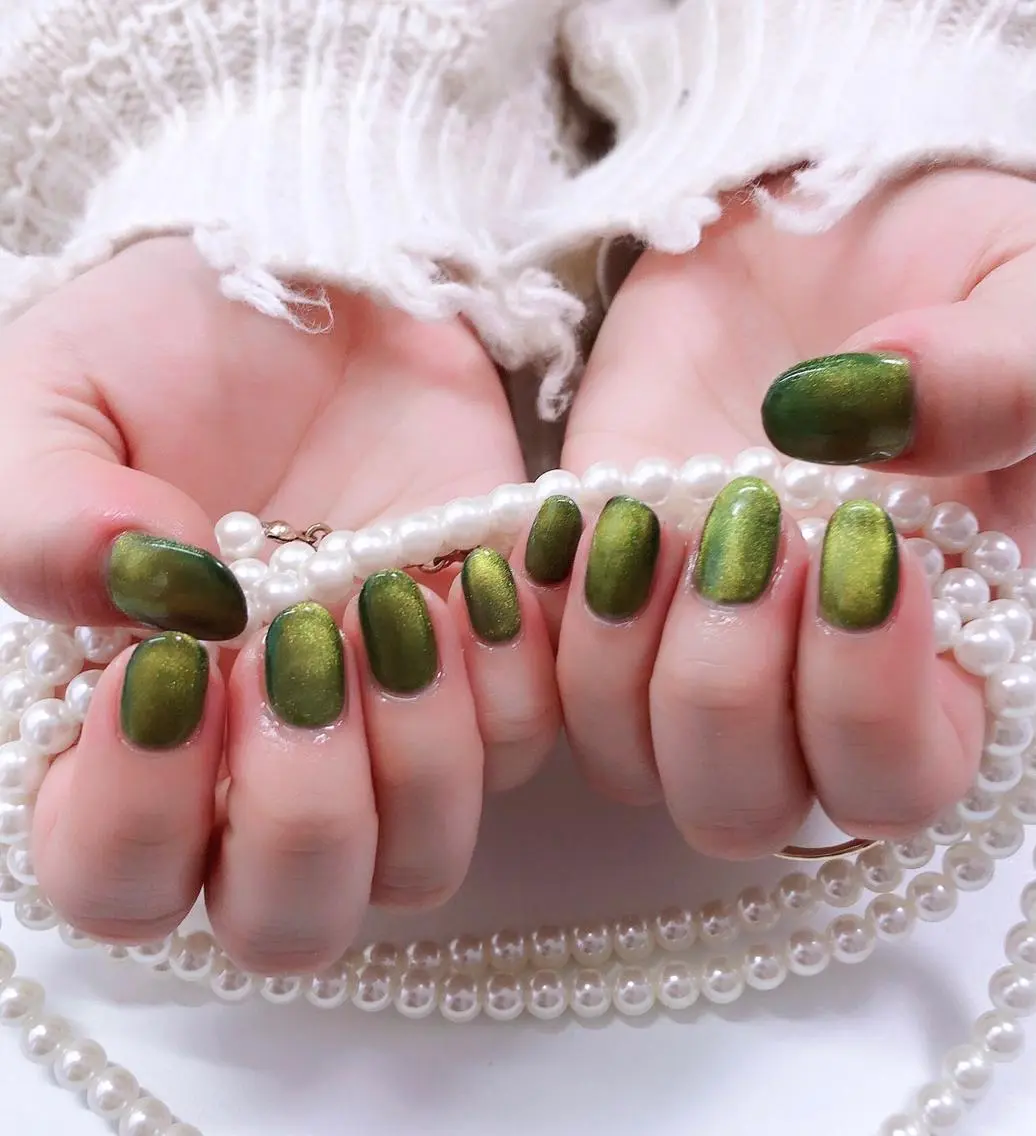 ハンドマグネットネイルワンカラーの写真