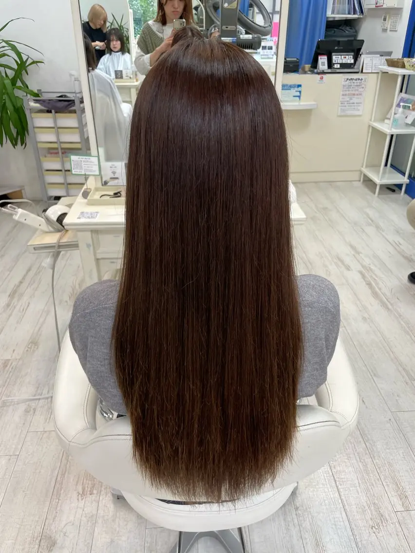 ロング ヘアカラー トリートメント 町田 あみのヘアスタイル