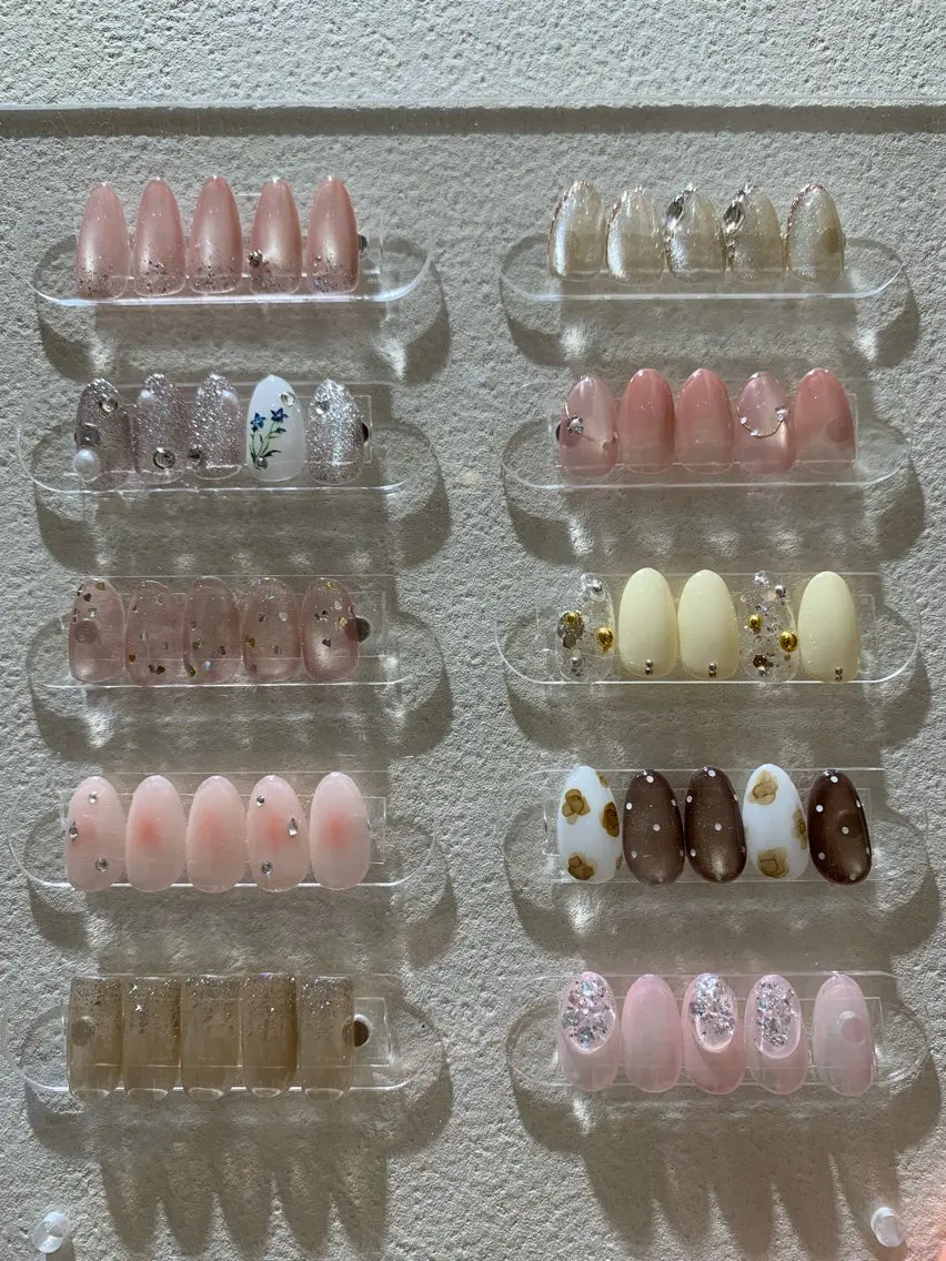 ネイル マグネットネイル ミラーネイル ワンホンネイル ハンドネイル nailAVANCE akariのネイルデザイン