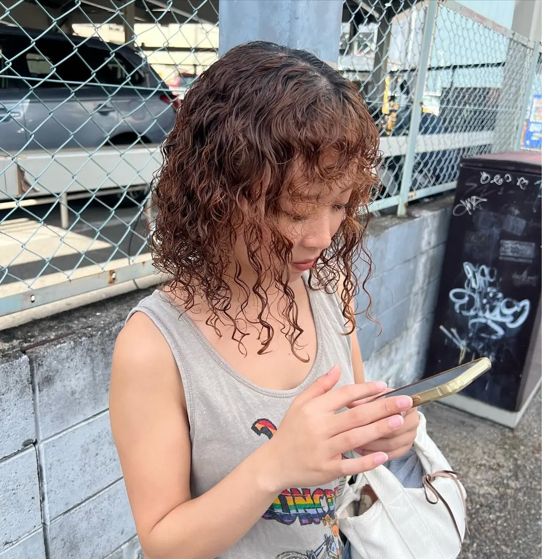 パーマ ALEAP himekaのヘアスタイル