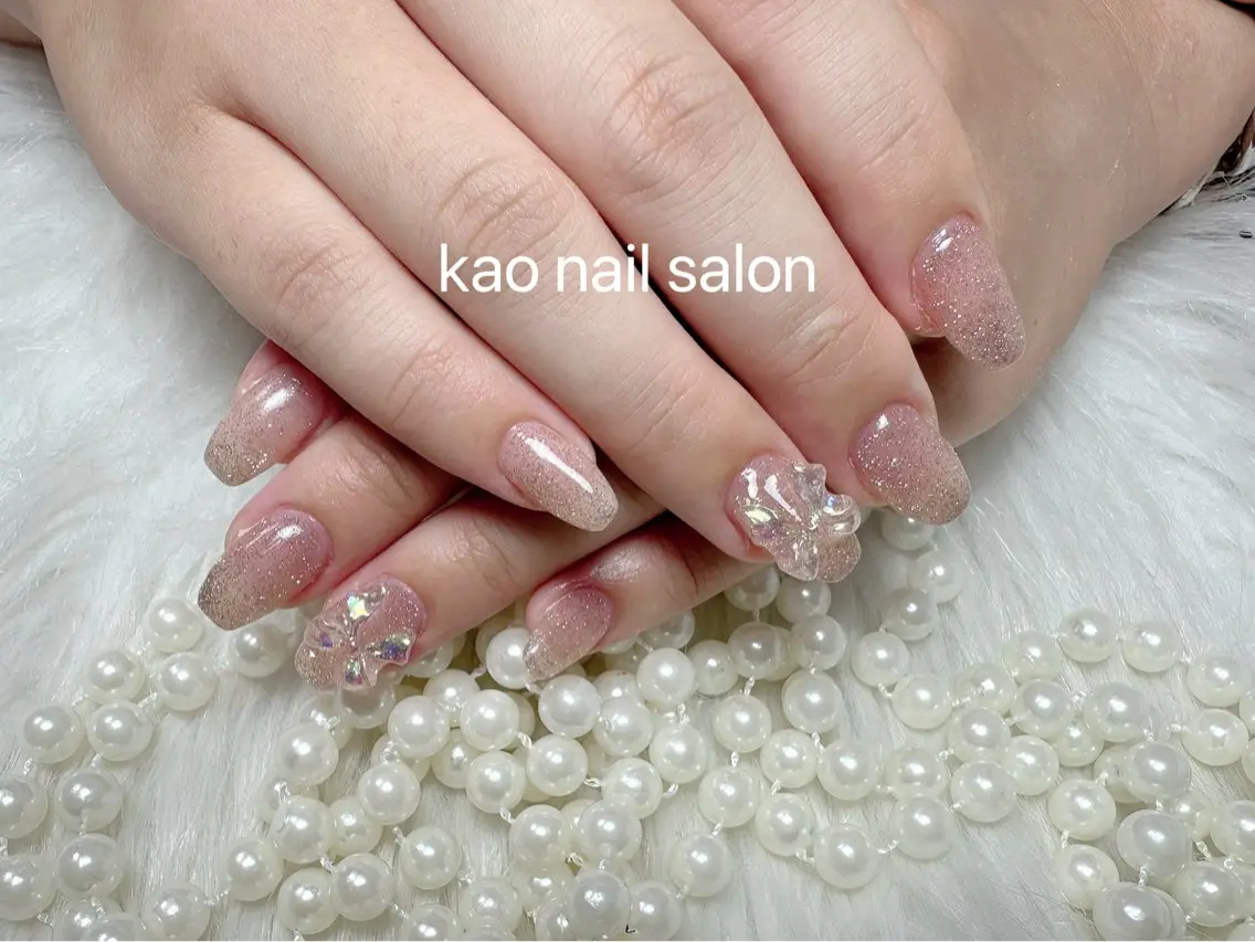 ネイル ワンカラーネイル ハンドネイル kao nail マグネット/長さだしのネイルデザイン