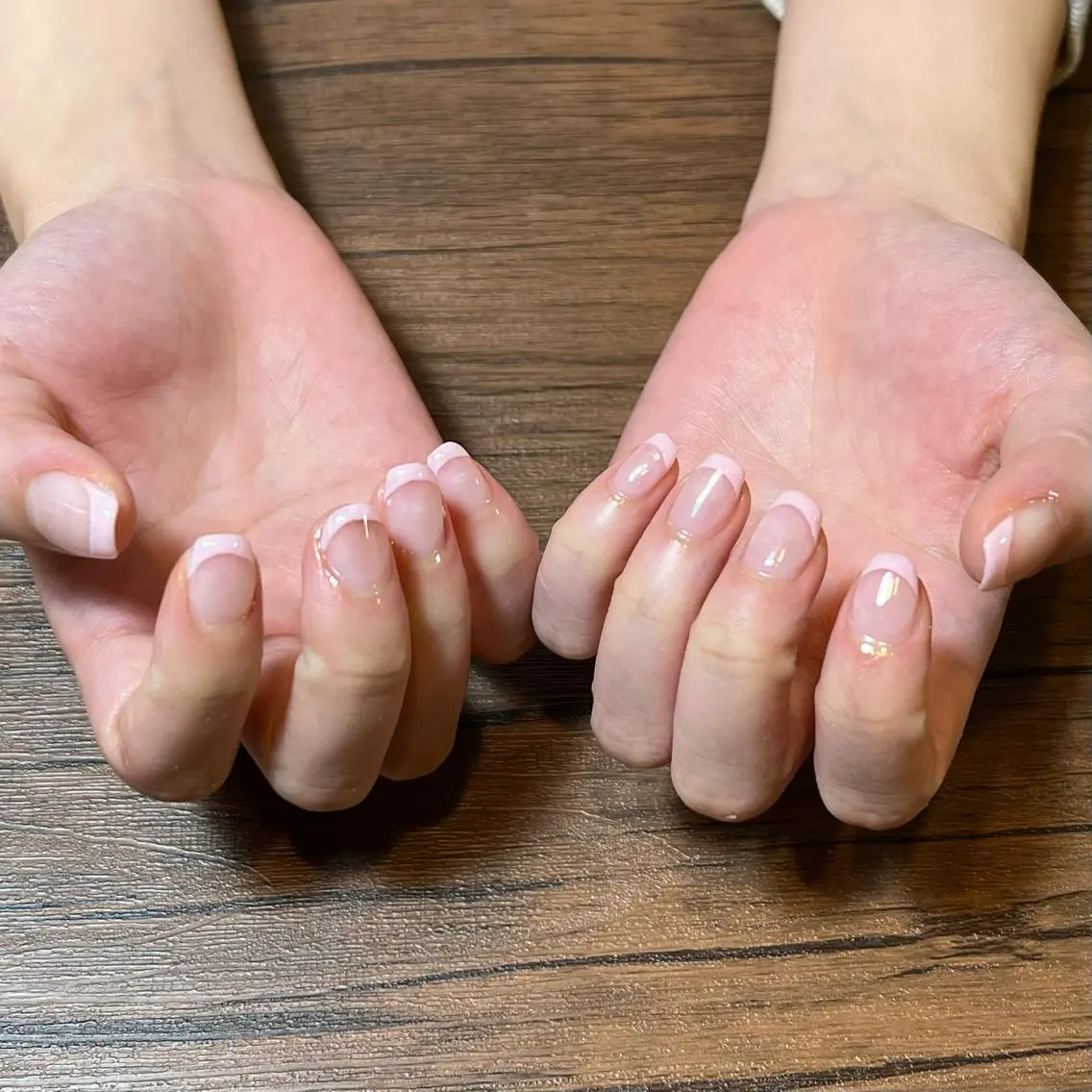 ネイル クリアネイル フレンチネイル オフのみ(ネイル) HENRIETTA NAILSALONのネイルデザイン