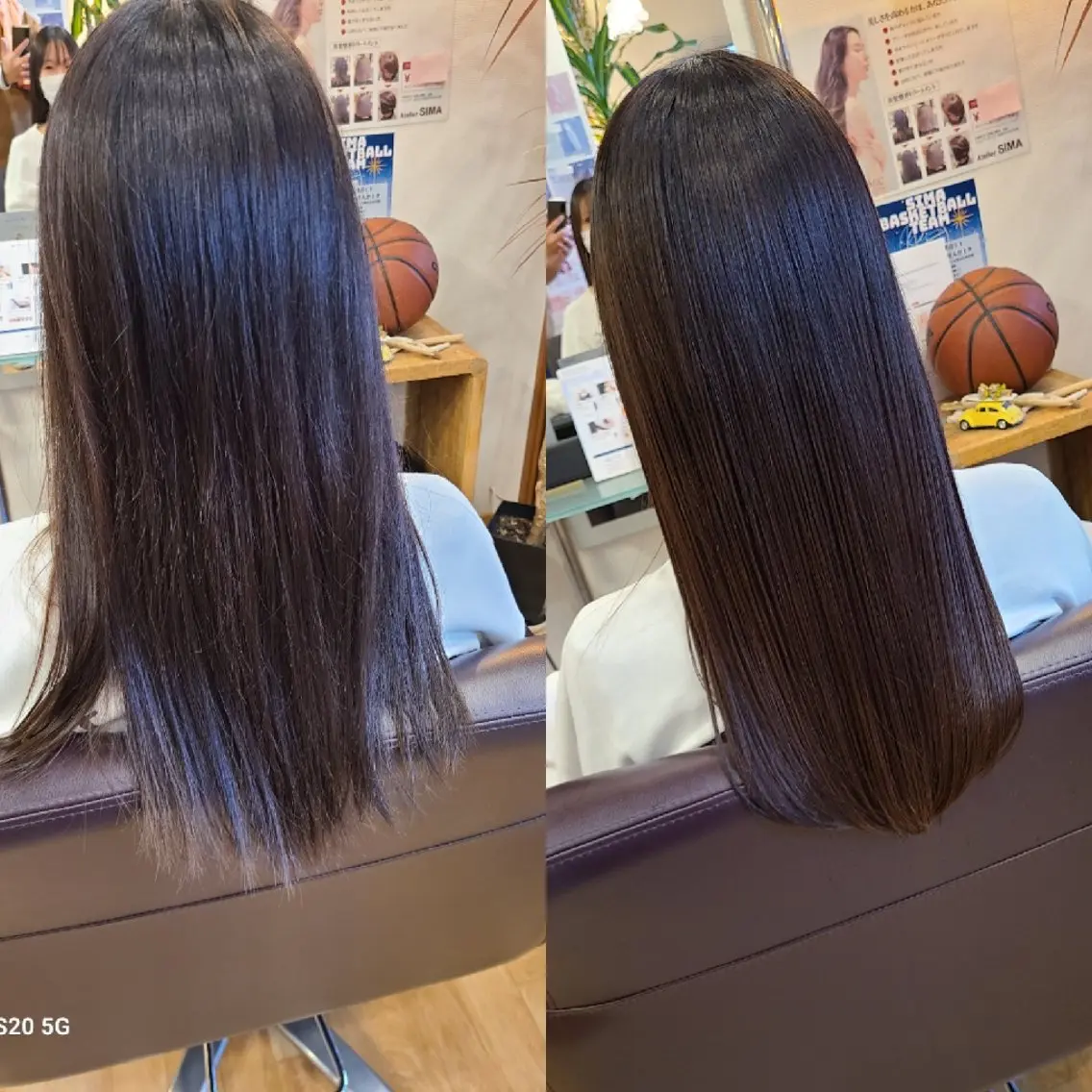ロング 髪質改善 トリートメント シ マのヘアスタイル