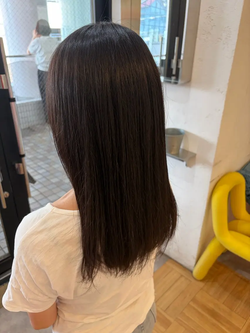 ロング カット 縮毛矯正 伊藤 樹生のヘアスタイル