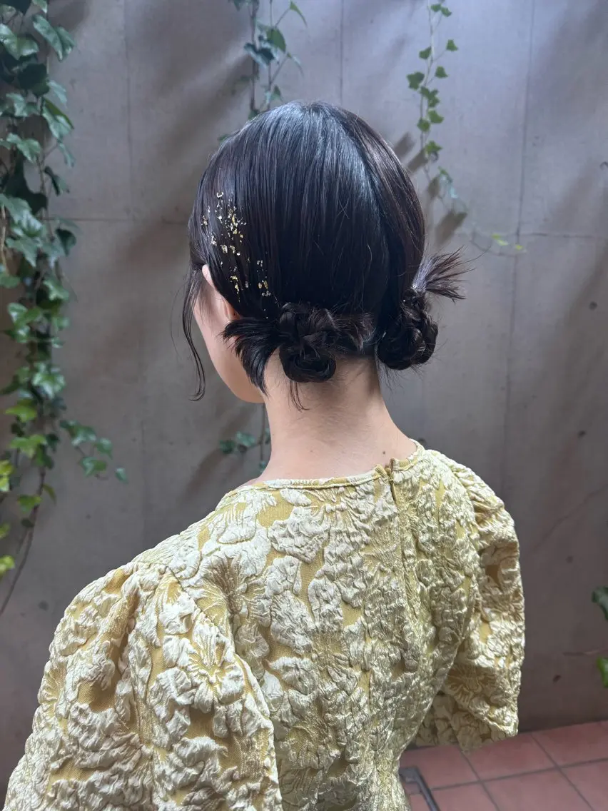 ミディアム ヘアアレンジ ヘアセット 🎗️【ヘアセット 美眉】吉川玲🎗️のヘアスタイル