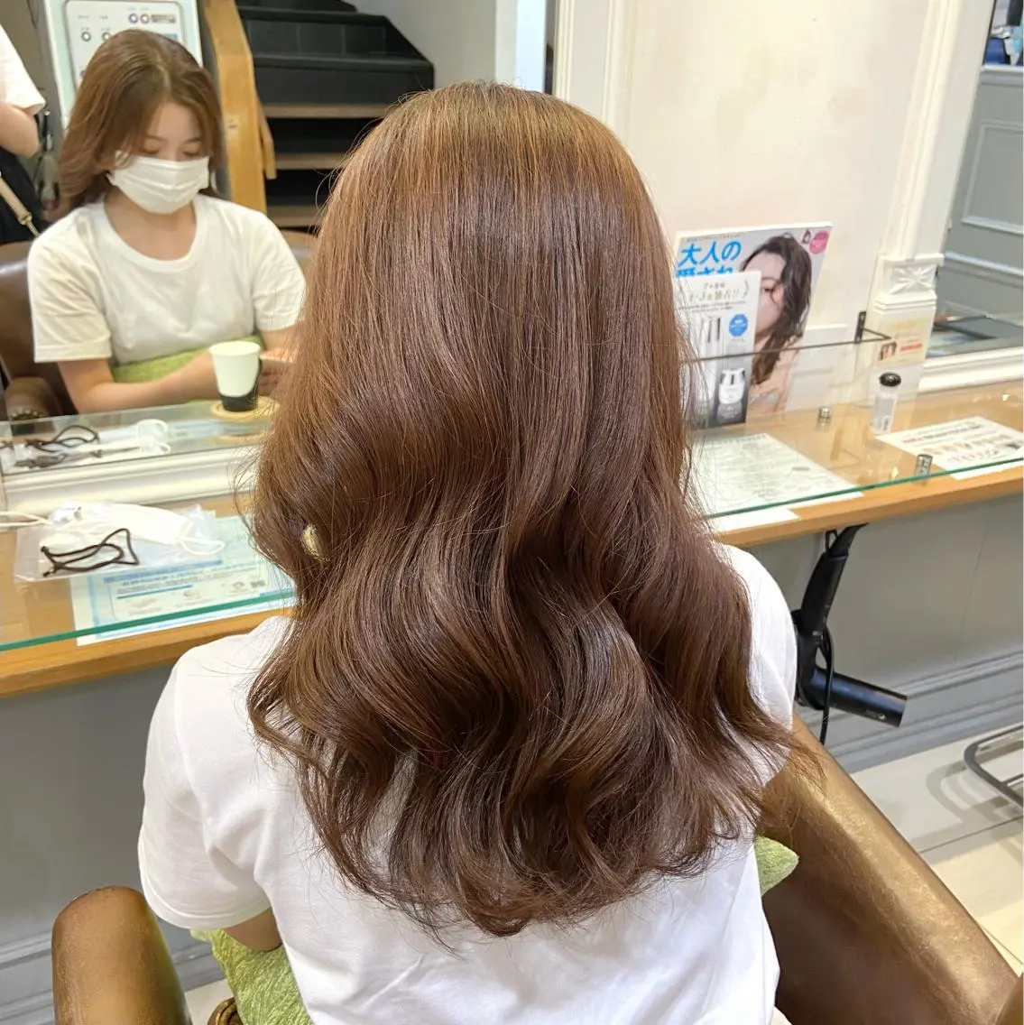 ロング カラー ベージュカラー ブリーチ ブリーチなしカラー カット ヘアカラー 🫧 nanaco🫧のヘアスタイル