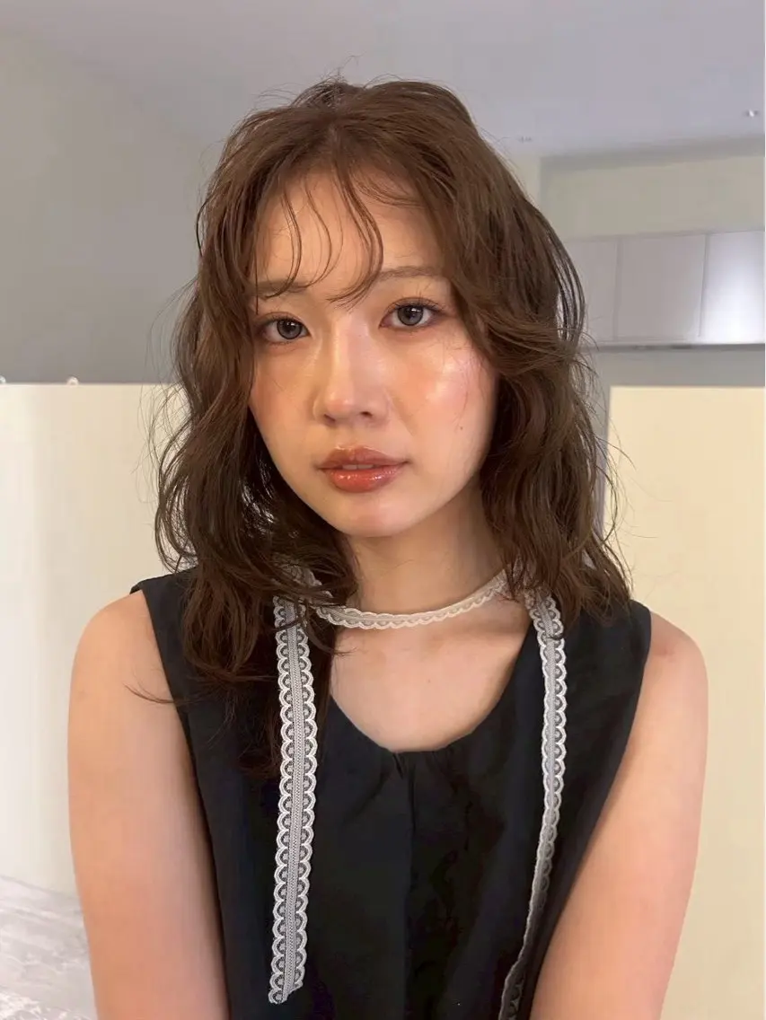 セミロング カラー 吉田 幸季のヘアスタイル