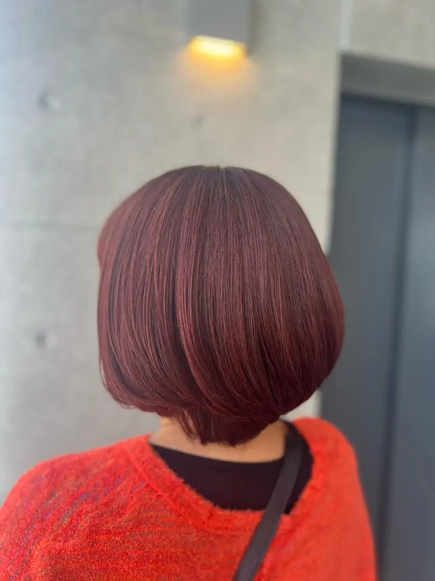 ヘアカラー👼🏻🌈🩵ブリーチ無し高発色お任せください♪オージュアトリートメント付き☑️の写真