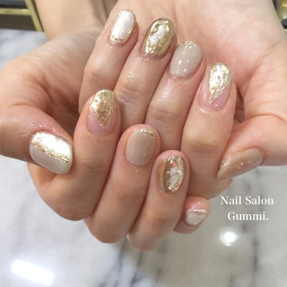 ネイル キラキラネイル 韓国ネイル ラメ(グリッター) ミラーネイル ニュアンスネイル Nail Salon Gummi.のネイルデザイン