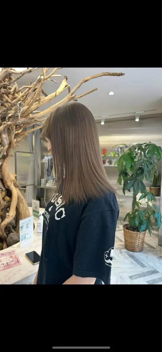 セミロング カラー ヘアカラー 丸山 颯輝斗のヘアスタイル