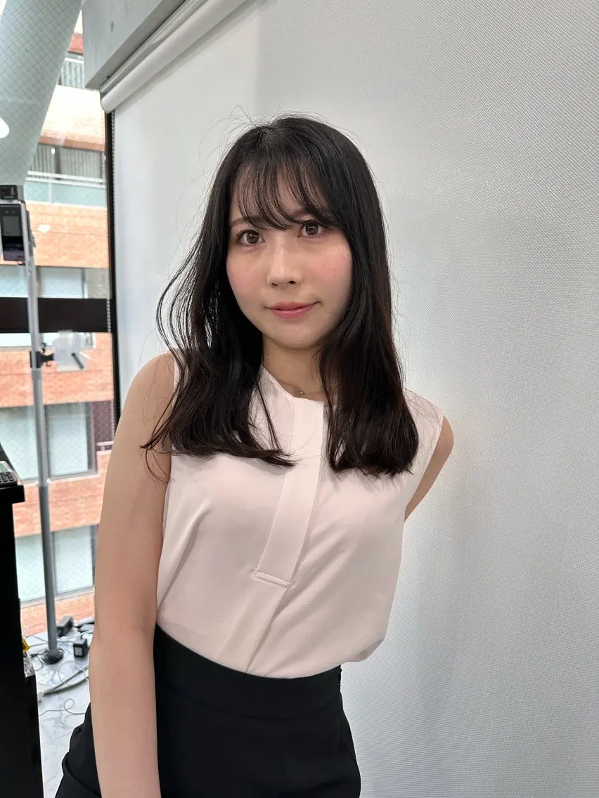 ミディアム ハイライト 髪質改善 小顔カット カット Endearing 銀座/レイヤーカットのヘアスタイル