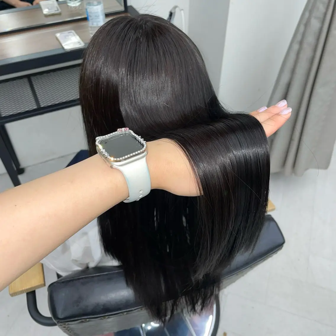 ロング カラー ヘアカラー ななみ.⋆𝜗𝜚 透明感カラー/まつパのヘアスタイル