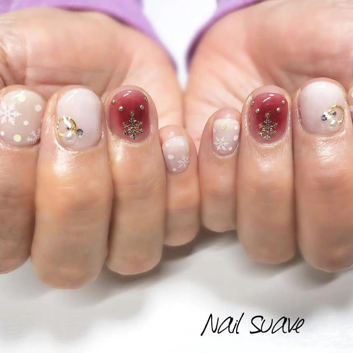 ネイル 冬ネイル Nail Suave (シュアーヴ)のネイルデザイン