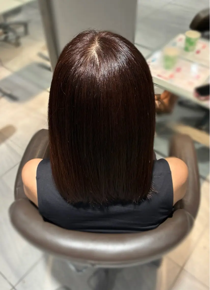 ミディアム トリートメント ヘアカラー Lee／京橋　渕口 頼のヘアスタイル