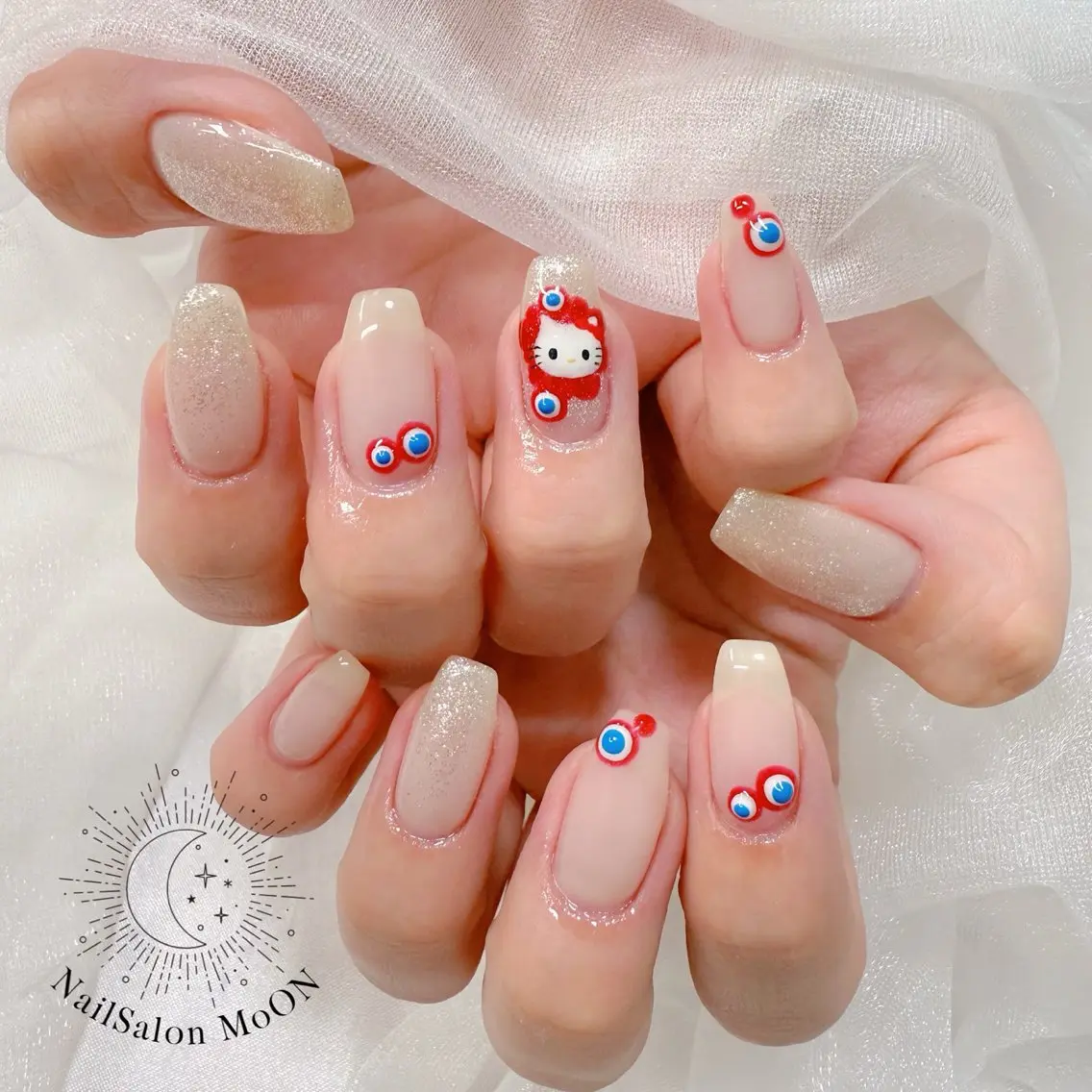ネイル ハンドネイル ハンドケア MoON...❤︎ MeGuのネイルデザイン