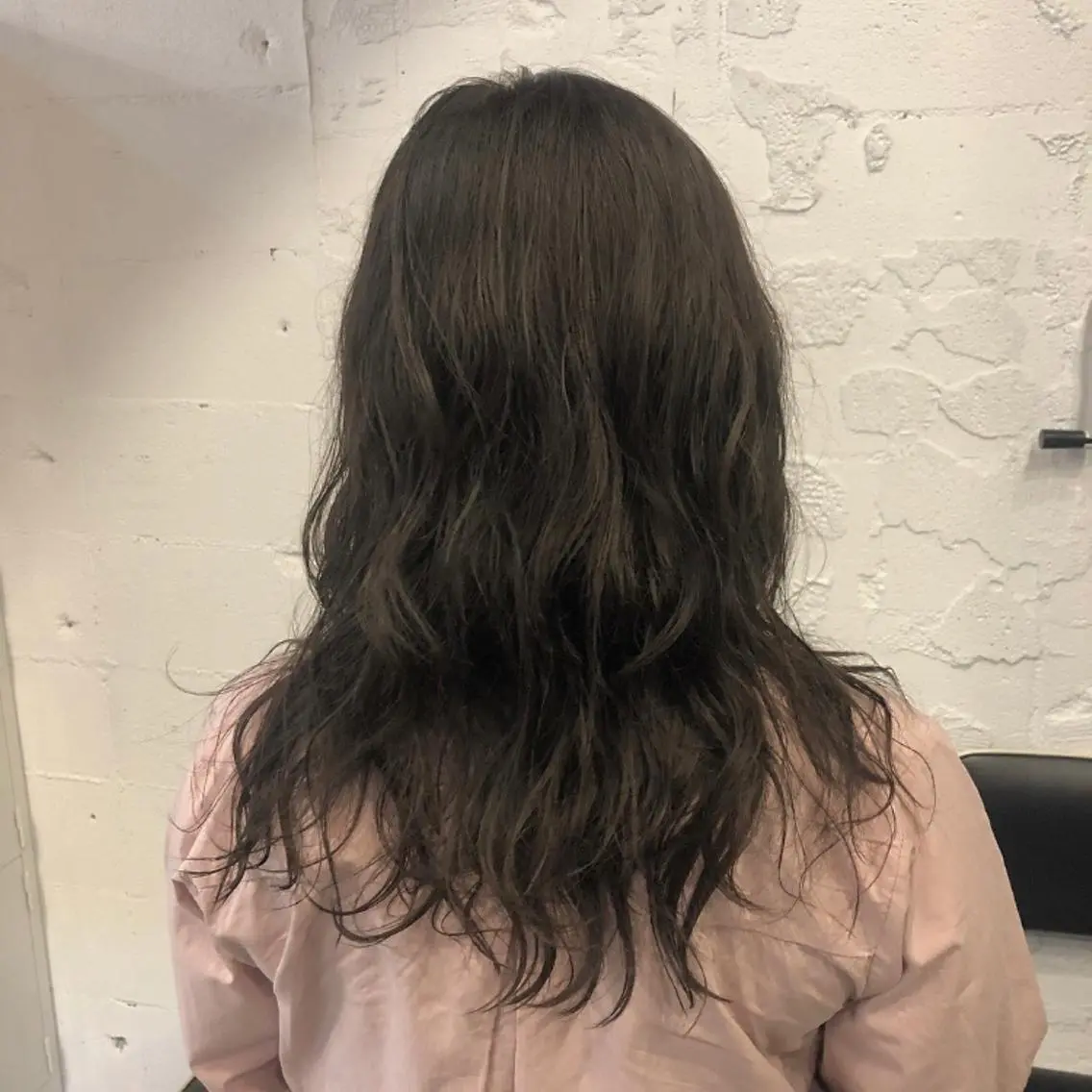 ロング カラー オレンジ カトウ ユウカのヘアスタイル