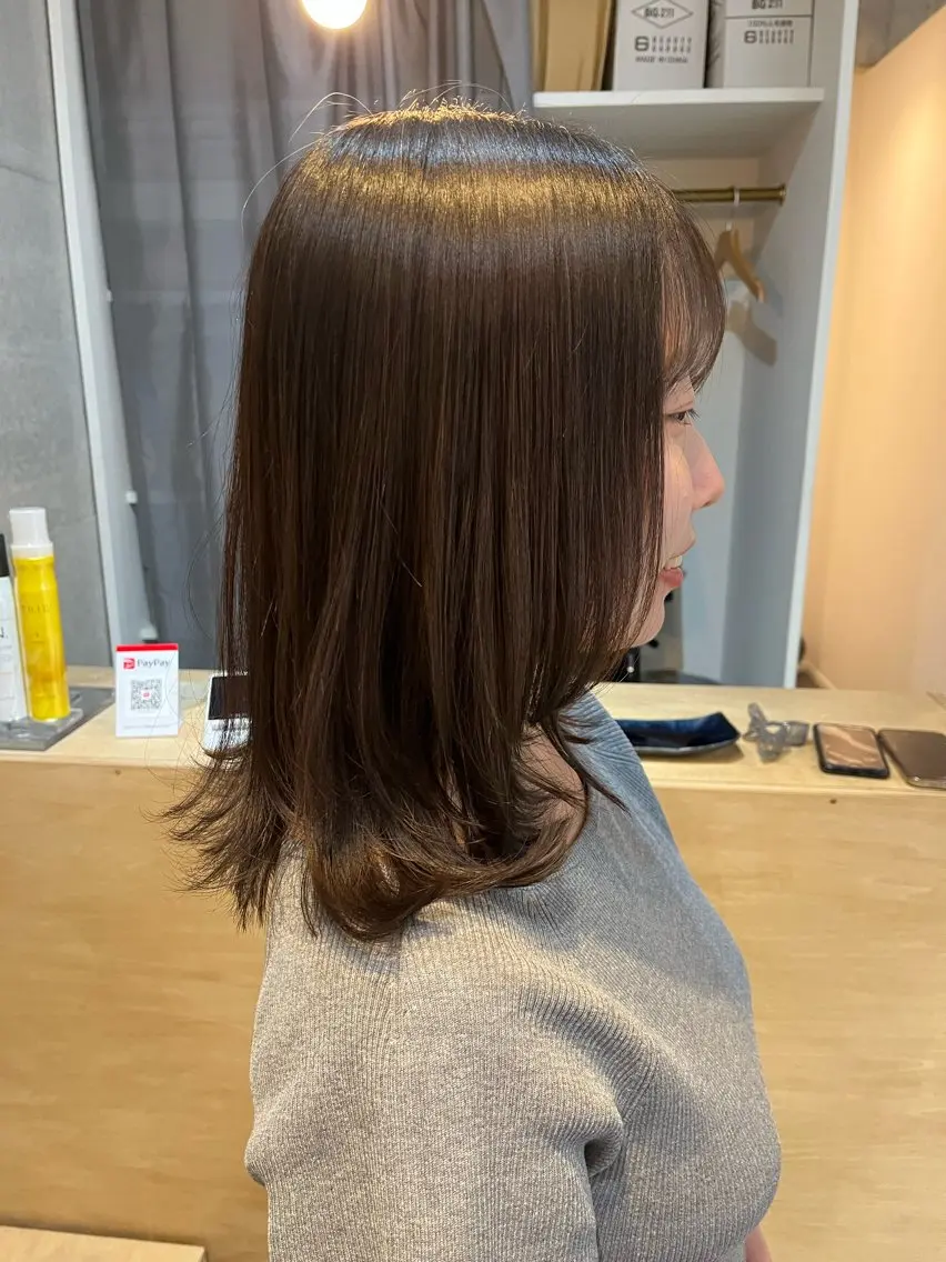 ミディアム 🎀持ちのいいパーマ 🎀mikihoのヘアスタイル