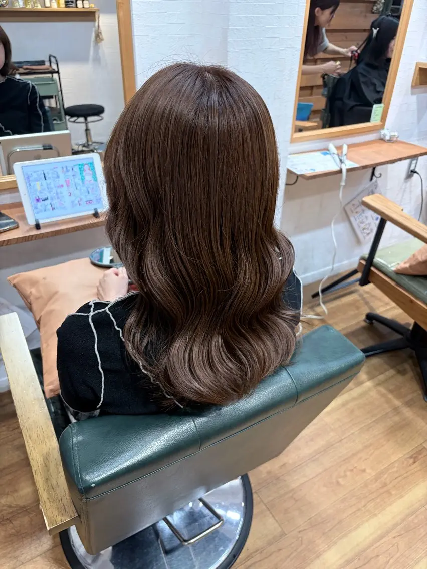 セミロング カラー カット ヘアカラー レイヤー透明感カラー /gima🌱のヘアスタイル