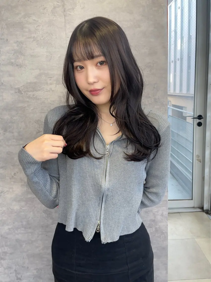 セミロング ヘアアレンジ くびれヘア 韓国風ヘア レイヤーカット あいう えおのその他イメージ