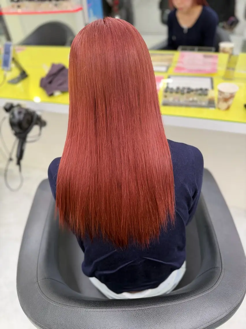 ロング カラー ヘアカラー トリートメント ヘアセット 🫧モテる💗ダメー ジレスハイトーン🫧のヘアスタイル