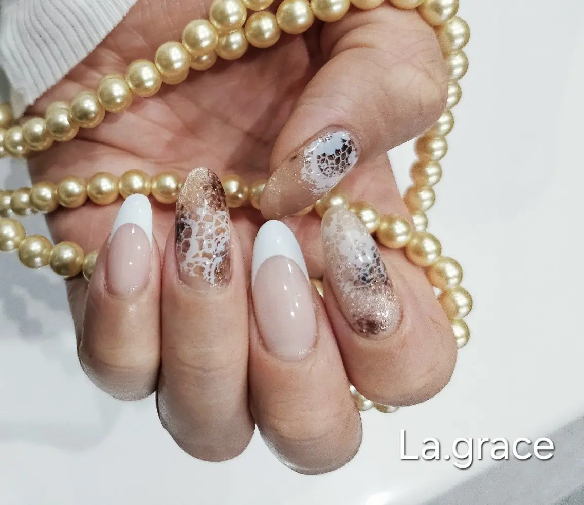 ネイル レース La.Grace　 yumiのネイルデザイン