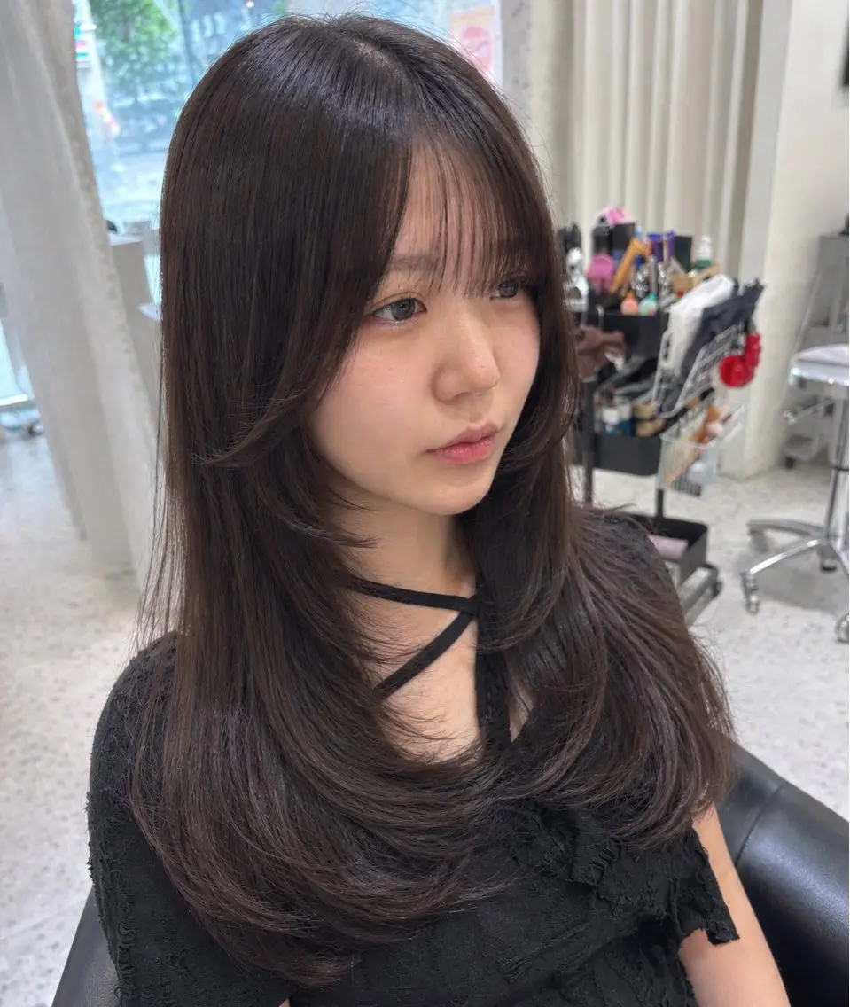 ♥️韓国レイヤー+透明感カラー+艶トリートメント♥️の写真