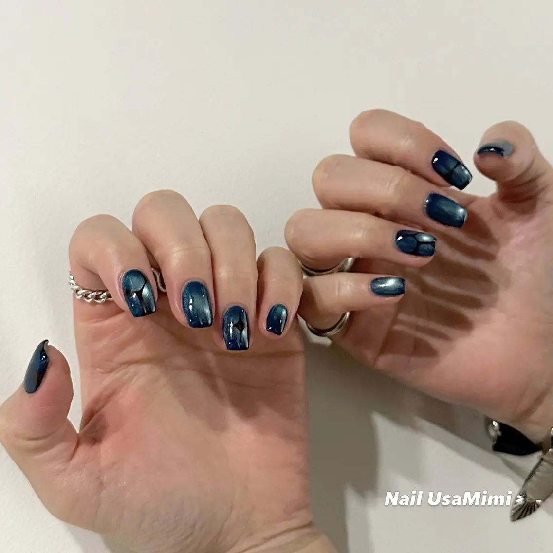 ミディアム ハンドネイル 本町ネイルNail UsaMimiのネイルデザイン