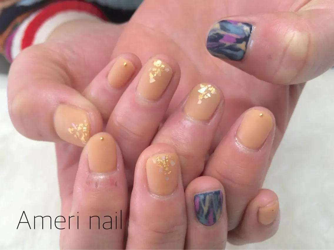 ネイル マットネイル Ameri nail /UKIのネイルデザイン